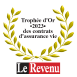 Trophée d'or 2023 des contrats assurance vie decerné par Le Revenu