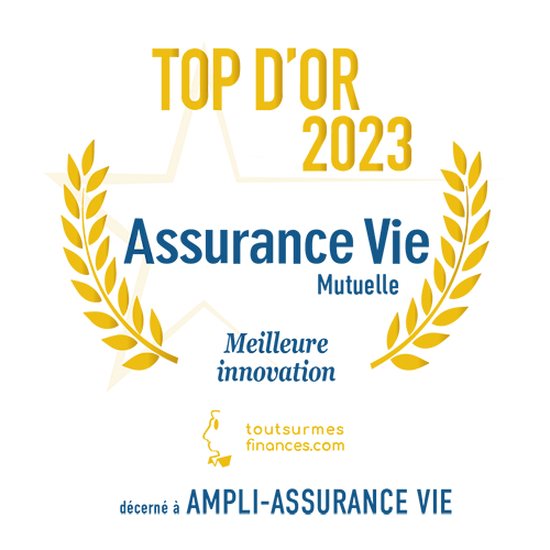 Trophée d'or 2023 de la meilleure innovation décerné par ToutSurMesFinances.com
